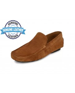 Ramoz 100% Real Leather Shoes Loafer for Men's & Boys (Tan)